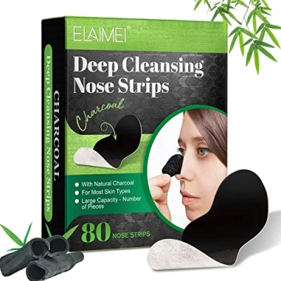 Afbeelding van Neusstrips, 80 stuks poriestroken voor mee eters, neus eter remover strips, verwijderen diepe reiniging vrouwen mannen