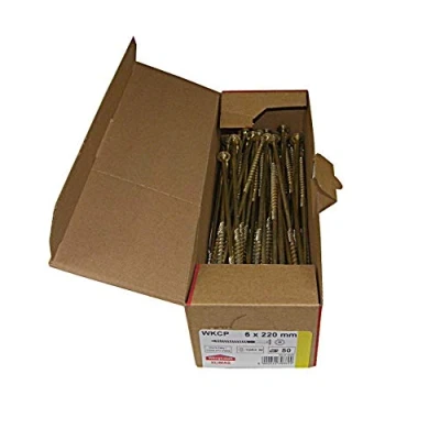 Afbeelding van Platkopschroeven, houtbouwschroeven, alle maten, platte kop, torx schroeven, 50 stuks, 6 x 220 mm, TX30
