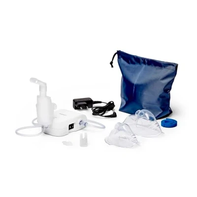 Afbeelding van OMRON C803 Compacte, lichtgewicht en gebruiksvriendelijke vernevelaar voor volwassenen kinderen, inhalator de behandeling van o.a. verkoudheid, bronchitis, astma, thuisgebruik