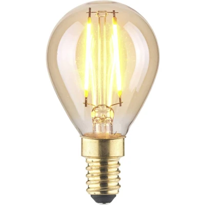 Afbeelding van LightMe LM85053 LED lamp E14 Kogel 2.5 W Barnsteen (Ø x l) 45 mm 80 1 stuk(s)