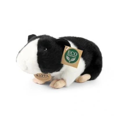 Afbeelding van Rappa ECO knuffel cavia 22 cm realistische van recyclede PET flessen zwart wit