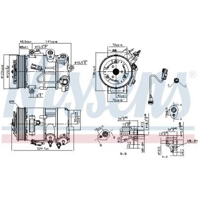 Afbeelding van Nissens Airco compressor 890375