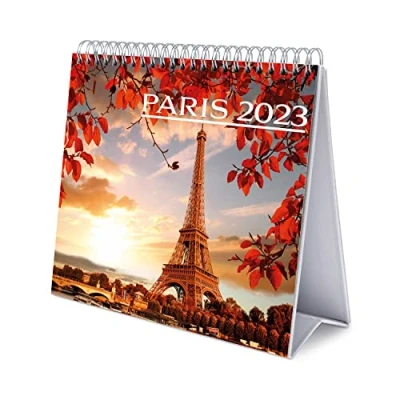 Afbeelding van Grupo Erik CS23026 Kalender 2023 Paris Bureaukalender 12 maanden met fsc certificaat, Desk Calendar