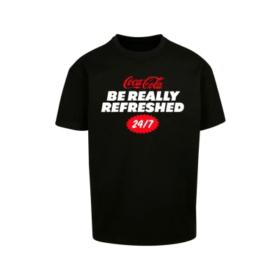 Afbeelding van Merchcode COCA COLA Refreshed Tshirt print, Heren, Maat: Large, Black