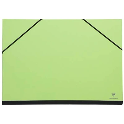 Afbeelding van Clairefontaine 144804C tekenmap Maya met rubberen sluiting, praktisch en robuust, 28 x 38 cm, 1 stuk, groen