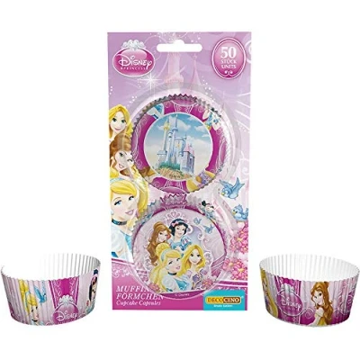 Afbeelding van DekobackCupcake bakvorm Disney Princess 50 stuks