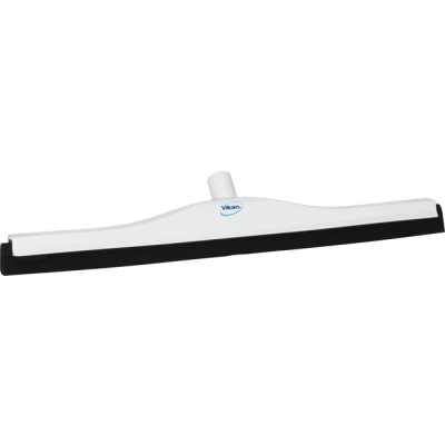 Afbeelding van Vikan Klassieke Vloertrekker Kop met vaste nek en Zwart Rubber 60cm Wit