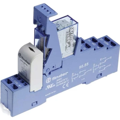 Afbeelding van Finder 48.82.7.012.0050 Relaismodule Nominale spanning: 12 V/DC Schakelstroom (max.): 10 A 2x wisselcontact 1 stuk(s)