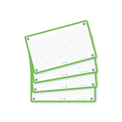 Afbeelding van Oxford Flash 2.0 Flashcards Geruit 5mm A7 Groene rand 80 stuks