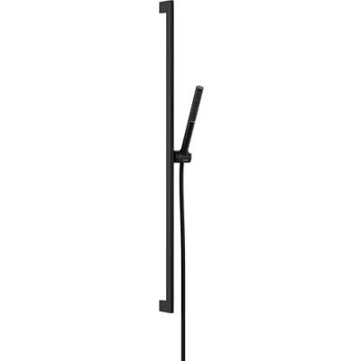 Afbeelding van hansgrohe pulsify s doucheset 100 1jet ecosmart met glijstang 90 cm mat zwart 24383670