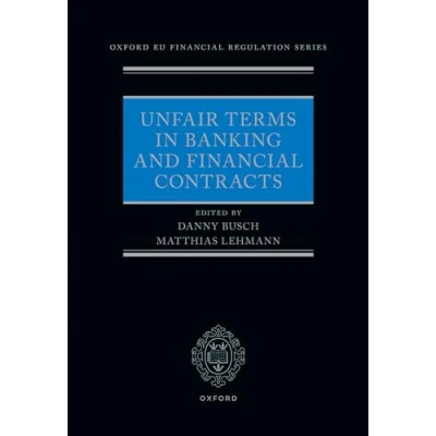Afbeelding van Unfair Terms in Banking and Financial Contracts