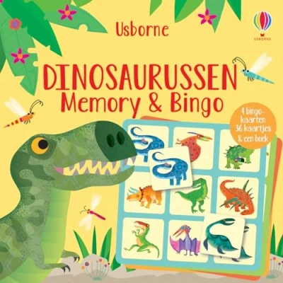 Afbeelding van Uitgeverij usborne dinosaurussen memory en bingo