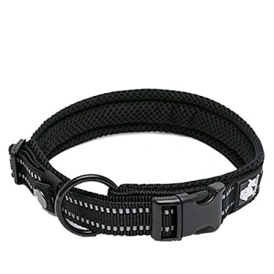 Afbeelding van WINHYEPET True Love Hondenhalsband Reflecterende sandwichvoering Nylon singelband Comfortabele en veilige verstelbare gesp handig gebruikt om te wandelen voor Samll/Medium/Grote halsring TLC5011