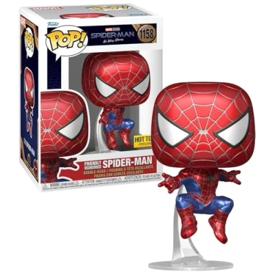 Afbeelding van Funko Pop! Spider Man No Way Home Friendly Neighborhood # 1158 Metallic Exclusive