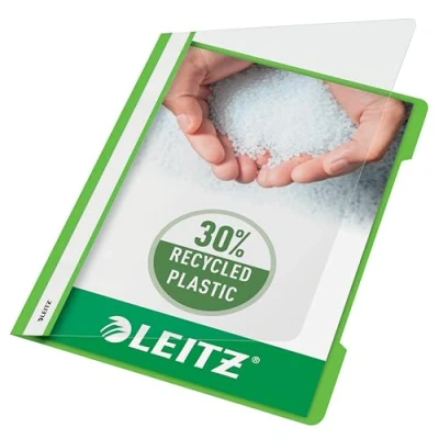 Afbeelding van Leitz Snelhechter A4 30% pre consumer gerecycled plastic 25 stuks Lichtgroen