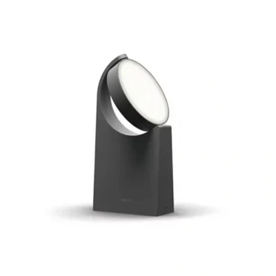 Afbeelding van Philips LED Mimosa sokkellamp voor buiten antraciet warmwit licht 7 W