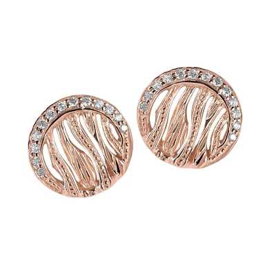 Afbeelding van Orphelia Oorbel Rose Zirconium Sterling Zilver 925