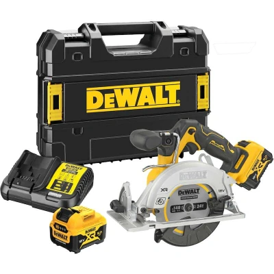 Afbeelding van DeWalt DCS512P2 Accu cirkelzaag 140mm 12V 2 x 5.0Ah Li Ion en lader In T Stak koffer QW