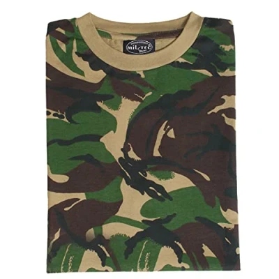 Afbeelding van Mil Tec Heren 11012033 T shirt, platte camouflage, M EU