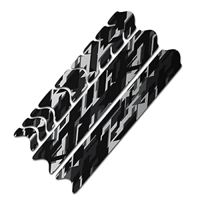 Afbeelding van AlphaShield Fiets framebescherming kettingsteunen bescherming, foliestickers, carbon, MTB, BMX, lakbescherming, folie R161 (18 Future zilver metallic)
