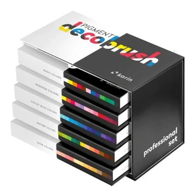 Afbeelding van Karin Pigment DecoBrush Acrylmarkers set van 60 Professional Colors