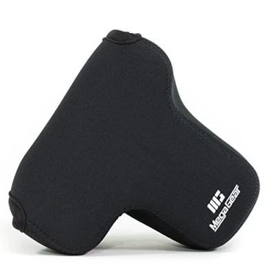 Afbeelding van MegaGear MG1568 Ultra Light Neopreen Camera Case compatibel met Sony Alpha A7 III, A7R A9 (28 70mm) Zwart
