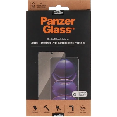 Afbeelding van Screenprotector Xiaomi Redmi Note 12 Pro Plus: PanzerGlass Ultra Wide Fit