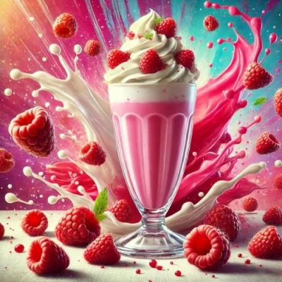 Afbeelding van Milkshake Framboos aroma concentraat Veganistisch Sasami 10ml