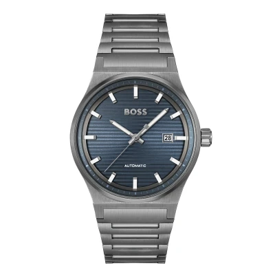 Afbeelding van HUGO BOSS heren Candor horloge HB1514119 in de kleur Donkergrijs
