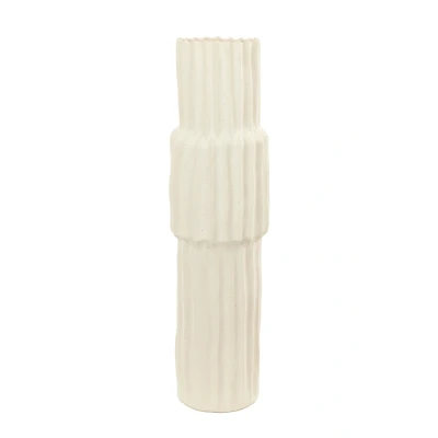 Afbeelding van Light &amp; Living Vaas LONGA Ø20.5x72.5cm Wit