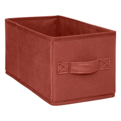 Afbeelding van 5Five Opbergmand/kastmand vakkenkast 7 liter bordeaux rood 15 x 31 cm Opbergmanden