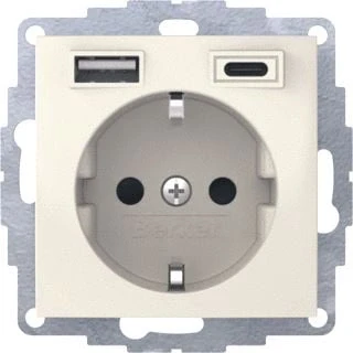 Afbeelding van berker wcd ra usb a c steek s 1 wit glz 48048982