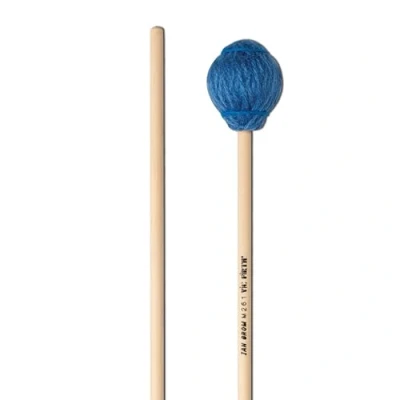 Afbeelding van Vic Firth Corpsmaster® Signature Series Ian Grom Marimba Mallets Medium Soft Yarn Blue/Blue Pair