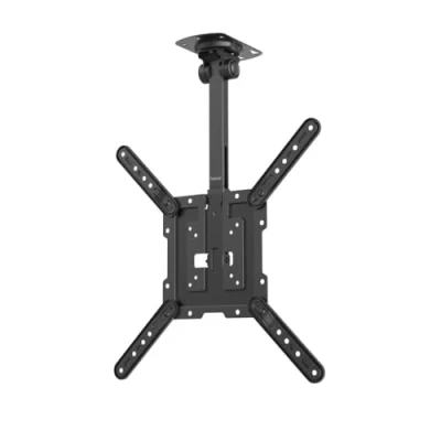Afbeelding van Hama TV beugel voor plafond (kantelbaar, draaibaar, in hoogte verstelbaar, max. 40 kg, schermen van 81 tot 165 cm (32 65 inch) VESA 400 x 400, Fischer pluggen meegeleverd), zwart