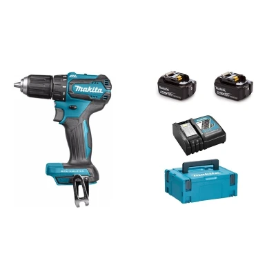 Afbeelding van Makita DHP483RTJ 18V Li ion accu klopboor /schroefmachine set (2x5.0Ah) in Mbox koolborstelloos