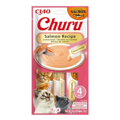 Afbeelding van INABA Churu kat Puree Zalm