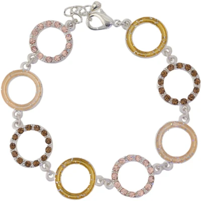 Afbeelding van Behave Armbandje met bruine steentjes