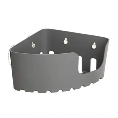 Afbeelding van Tatay hoekplank met zuignappen, kunststof, 20x20x11cm, grijs, 20X20X11 cm