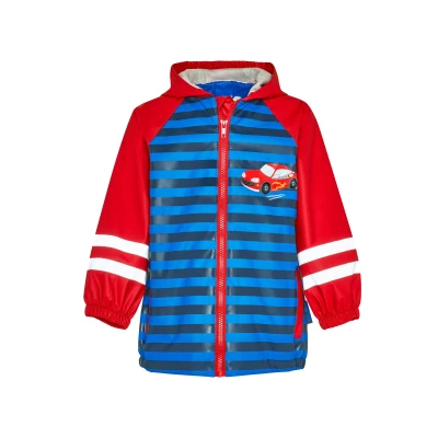 Afbeelding van Playshoes Rennwagen Regenbekleidung Unisex Regenjas voor kinderen, Maat: 80, Multi coloured