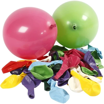 Afbeelding van Creotime Ballonnen Voor Helium Multicolor 100 Stuks