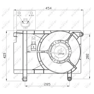 Afbeelding van NRF Ventilatorwiel motorkoeling 47471