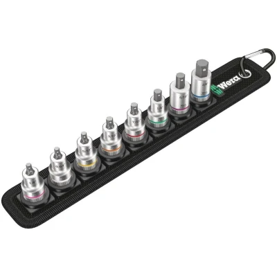 Afbeelding van Wera Belt B HF 1 Imperial Zyklop 8 delige bitdoppenset vasthoudfunctie op gordel 3/8&quot;