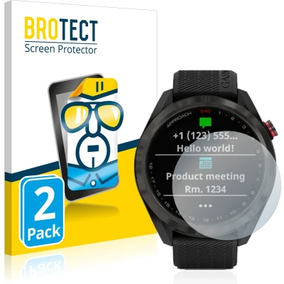 Afbeelding van BROTECT Screenprotector voor Garmin Approach S42 Folie Beschermfolie transparant (2 Stuks)
