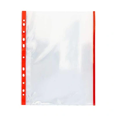 Afbeelding van Grafoplas 5501151 brochurehoezen PP met kleurindicator, A4, rood