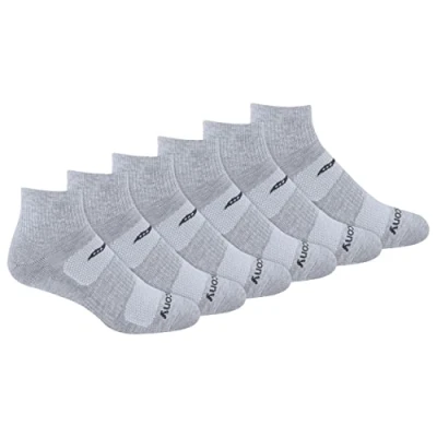Afbeelding van Saucony Hardloopsokken voor heren (Pack van 12), Grijs (6 paar), 42 46 EU