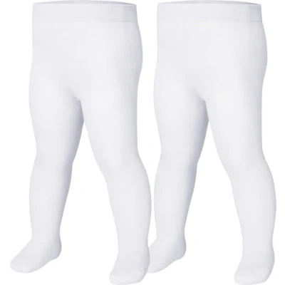 Afbeelding van Playshoes uniseks kind Thermo Strumpfhose Uni Doppelpack Panty Kindermode, 1 wit, 98 104