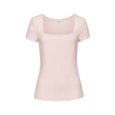 Afbeelding van Lascana Tshirt basic, Dames, Maat: 32/34, Hellrosa