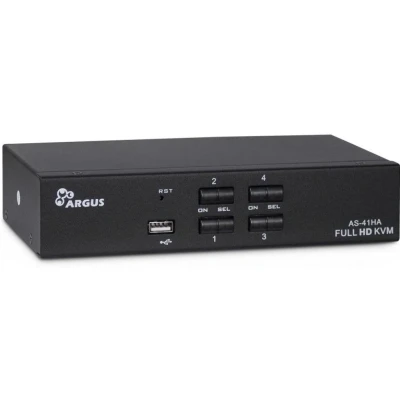 Afbeelding van Inter Tech AS 41HA HDMI KVM switch Zwart
