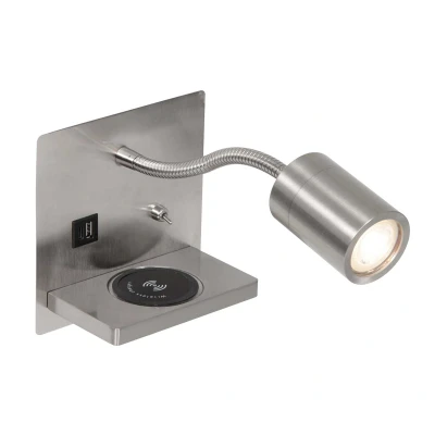Afbeelding van Mexlite wandlamp Upround staal 3654ST