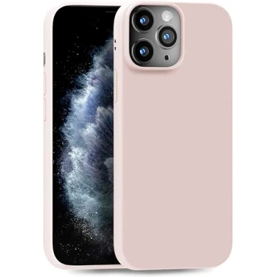 Afbeelding van MyGadget glad dun hoesje voor Apple iPhone 11 Pro Schokbestendige hoes bescherming, Pocket Friendly &amp; Anti kras, Flexibele zachte siliconen Shell Baby Pink